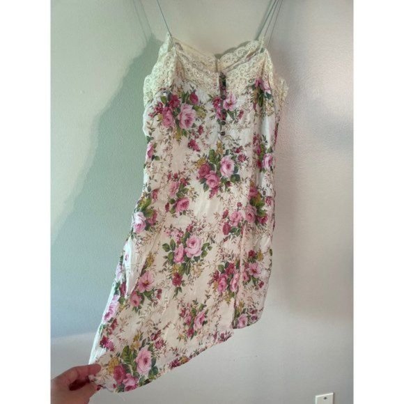 Anthropologie Aratta Silent Journey Floral Lace Trim Girlie Romantic Dress - Picture 7 of 10